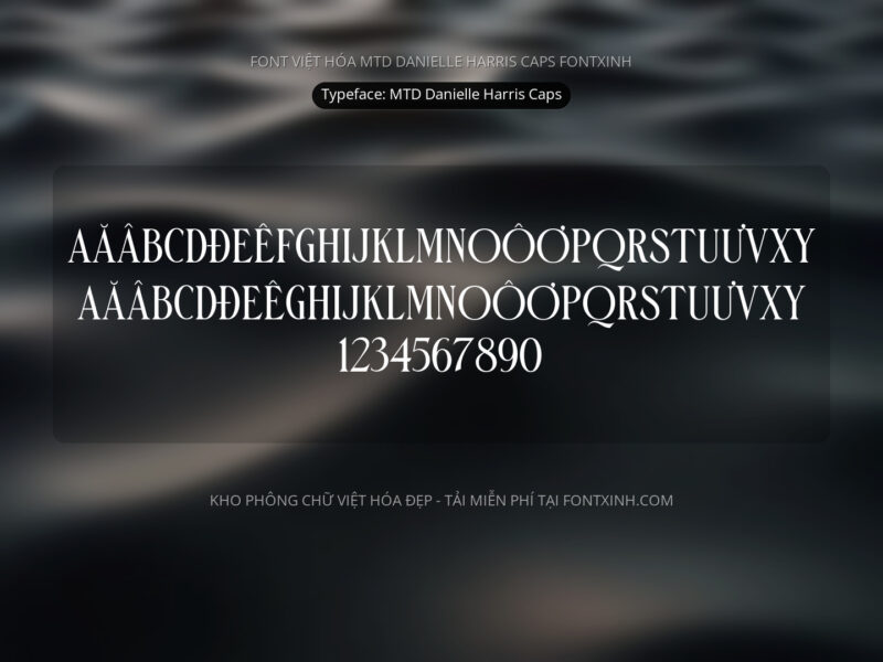 Font MTD Danielle Harris Caps Font Xinh