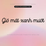 Font MTD Goodwater Font Xinh