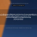 Font MTD Retrology Block Font Xinh