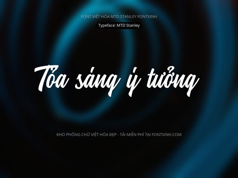 Font MTD Stanley Font Xinh