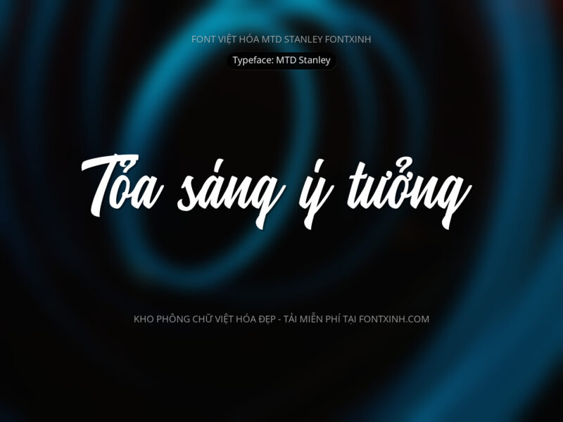 Font MTD Stanley Font Xinh