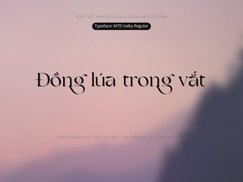 Font Valky (Full) Font Xinh