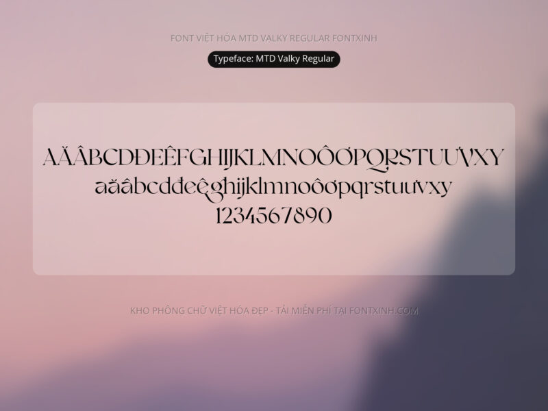 Font Valky (Full) Font Xinh