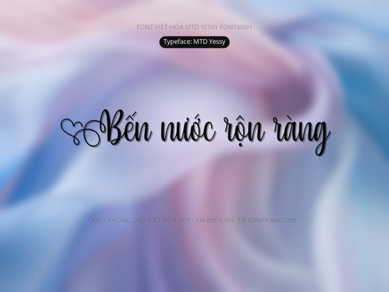Font MTD Yessy Font Xinh