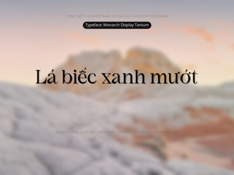 Font Monarch Font Xinh