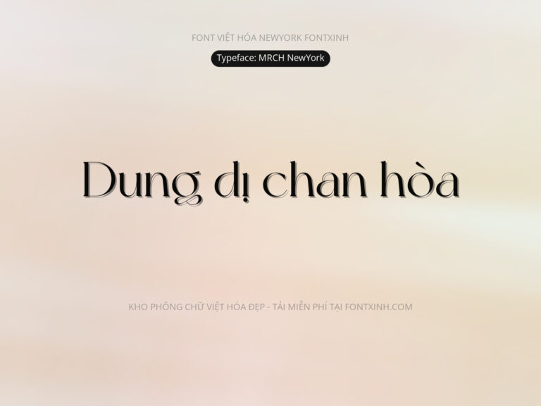 Font New York Font Xinh