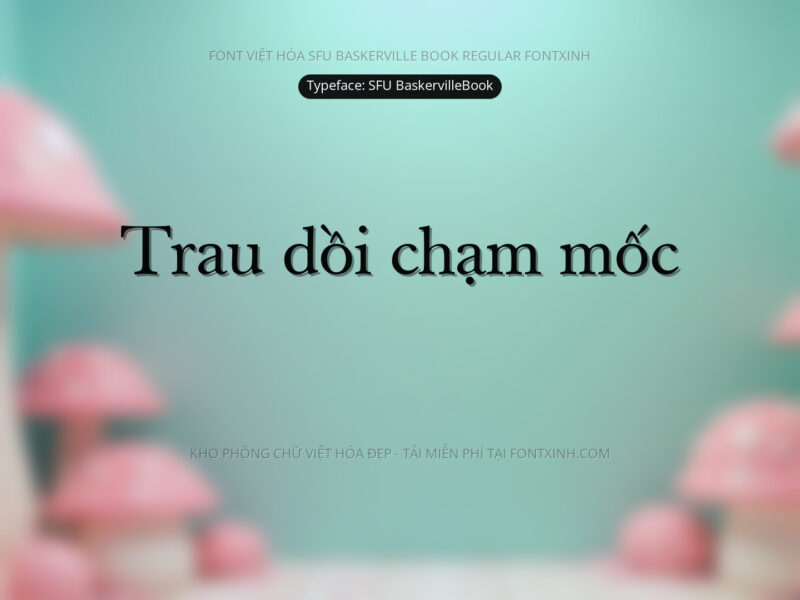 Font SFU Baskervillebook Font Xinh