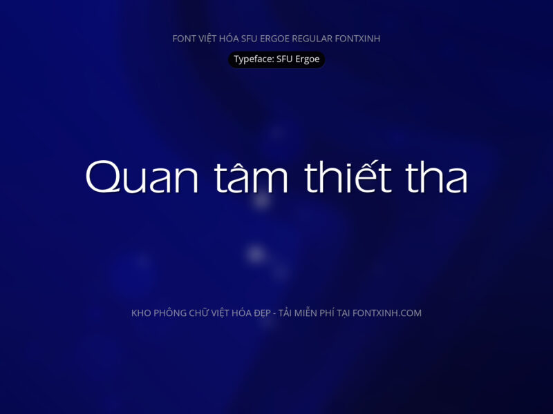 Font SFU Ergoe Font Xinh