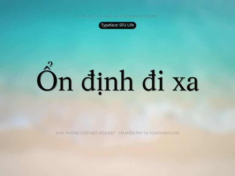 Font SFU Life Font Xinh