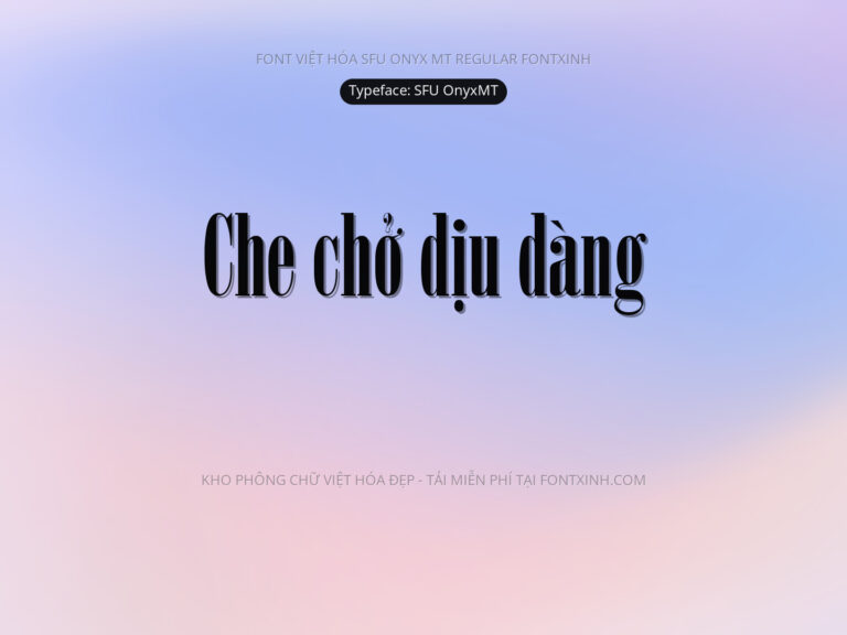 Font SFU OnyxMT Font Xinh