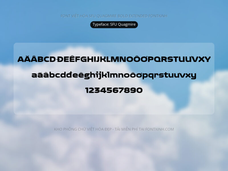 Font SFU Quagmire Font Xinh