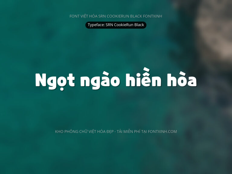 Font Srn Cookierun (có tiếng Hàn) Font Xinh