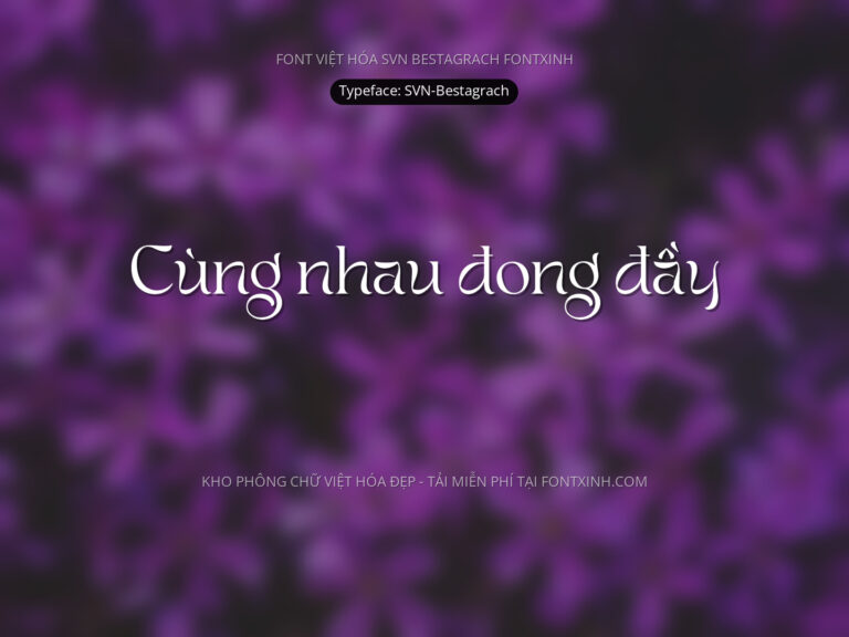 Font SVN Bestagrach Font Xinh
