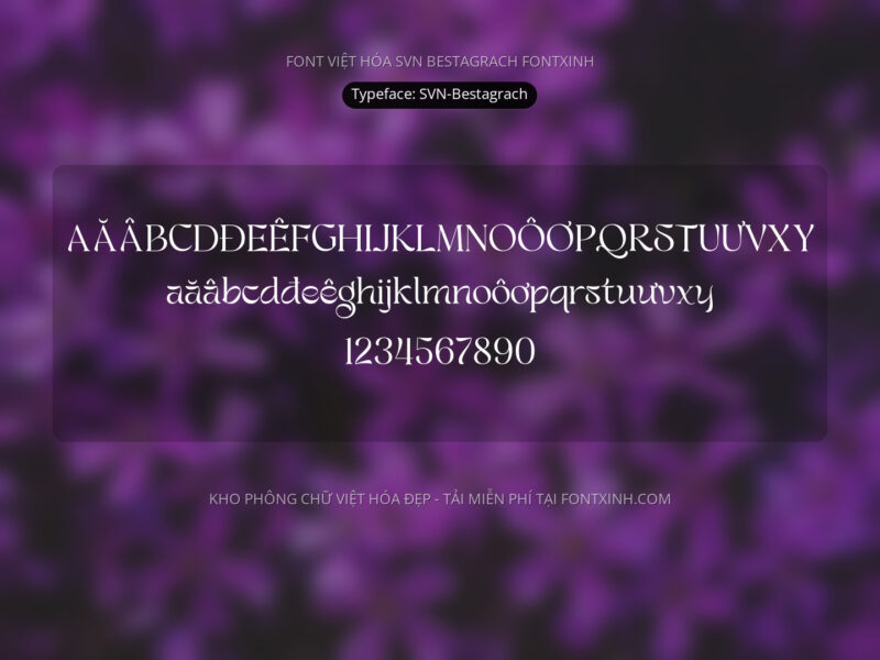 Font SVN Bestagrach Font Xinh