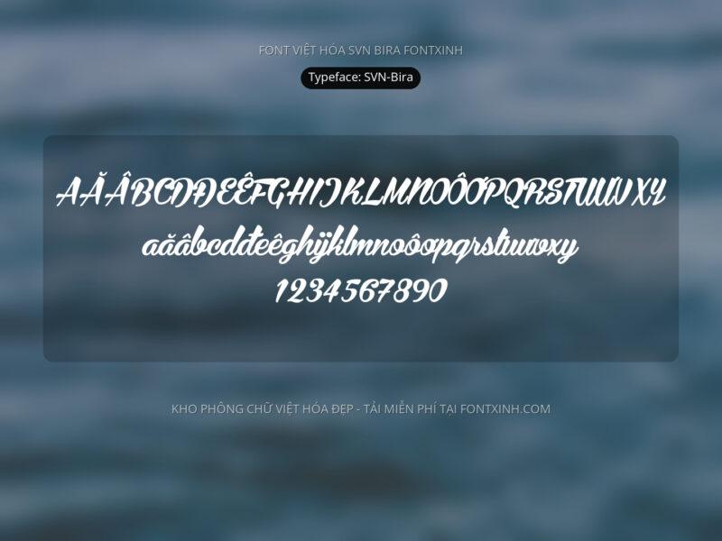 Font SVN Bira Font Xinh
