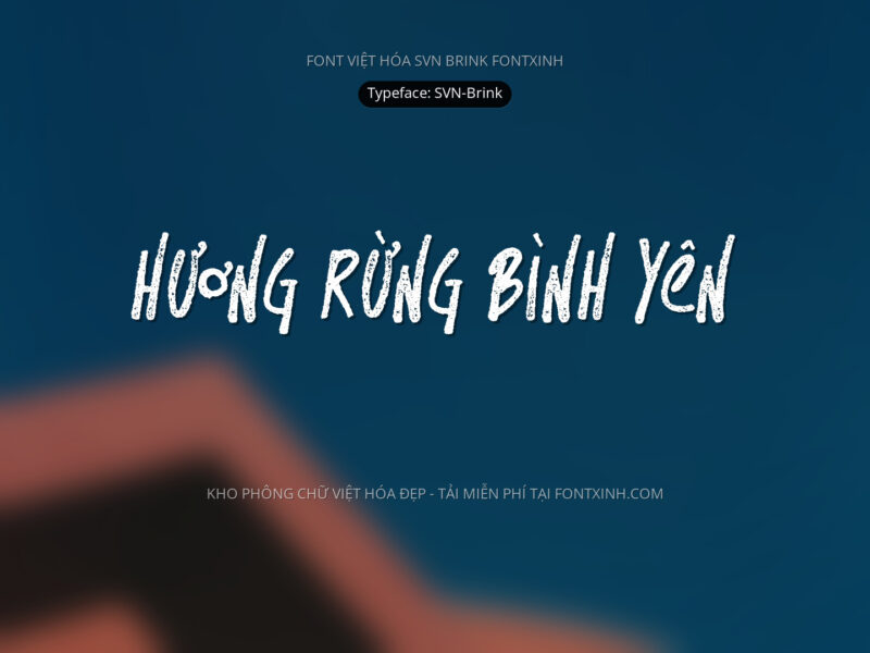 Font SVN Brink Font Xinh