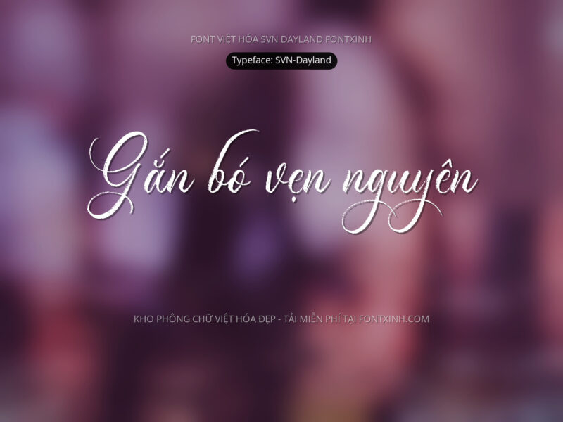 Font SVN Dayland Font Xinh