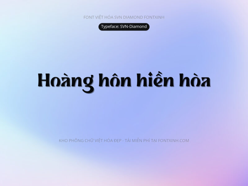 Font SVN Diamond Font Xinh