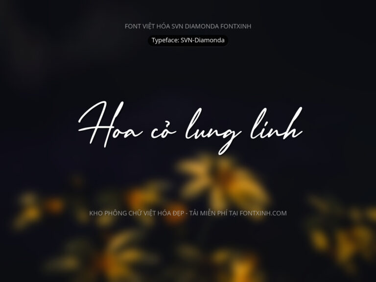 Font SVN Diamonda Font Xinh