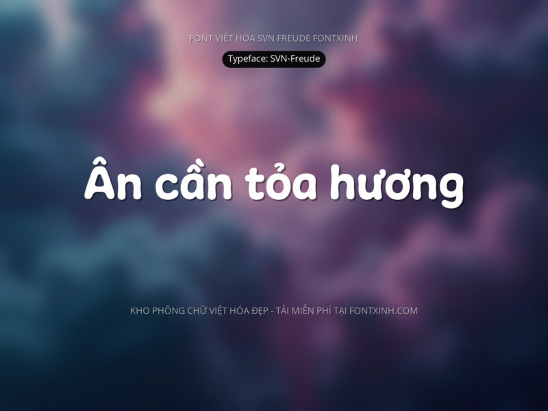 Font SVN Freude Font Xinh