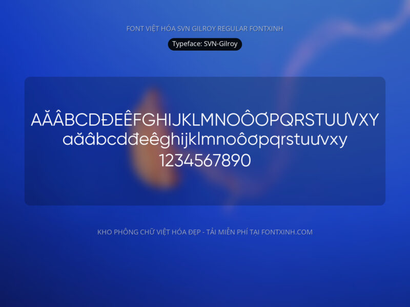 Font SVN Gilroy Font Xinh