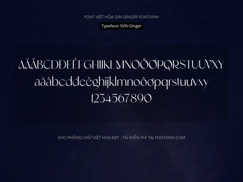 Font SVN Ginger Font Xinh