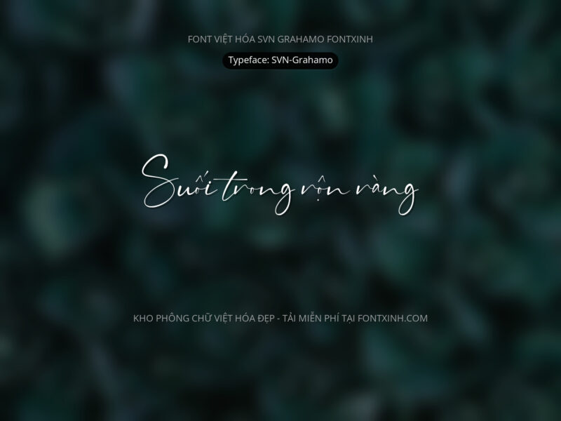 Font SVN Grahamo Font Xinh