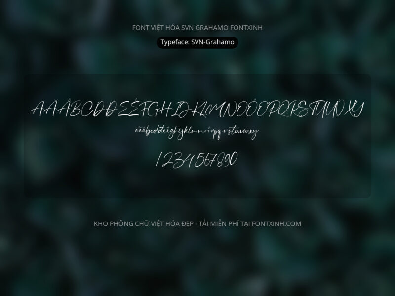 Font SVN Grahamo Font Xinh