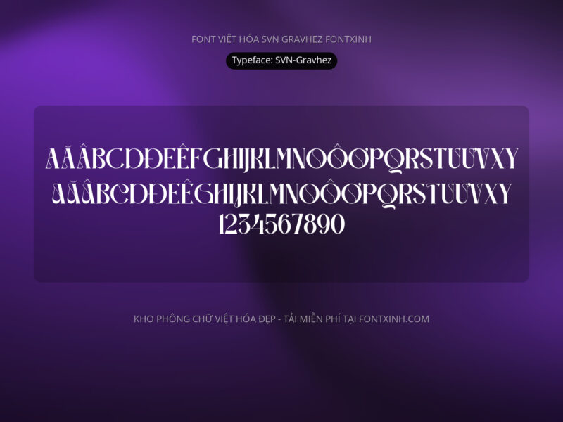 Font SVN Gravhez Font Xinh