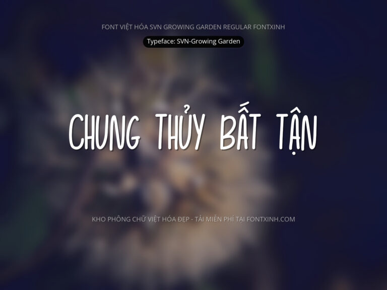 Font SVN GrowingGarden + Dingbats Font Xinh