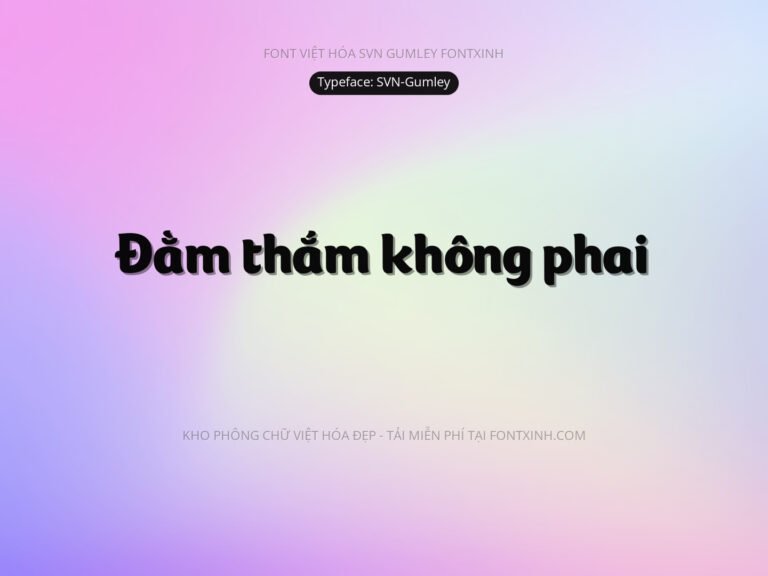 Font SVN Gumley Font Xinh