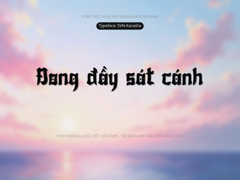 Font SVN Karasha Font Xinh