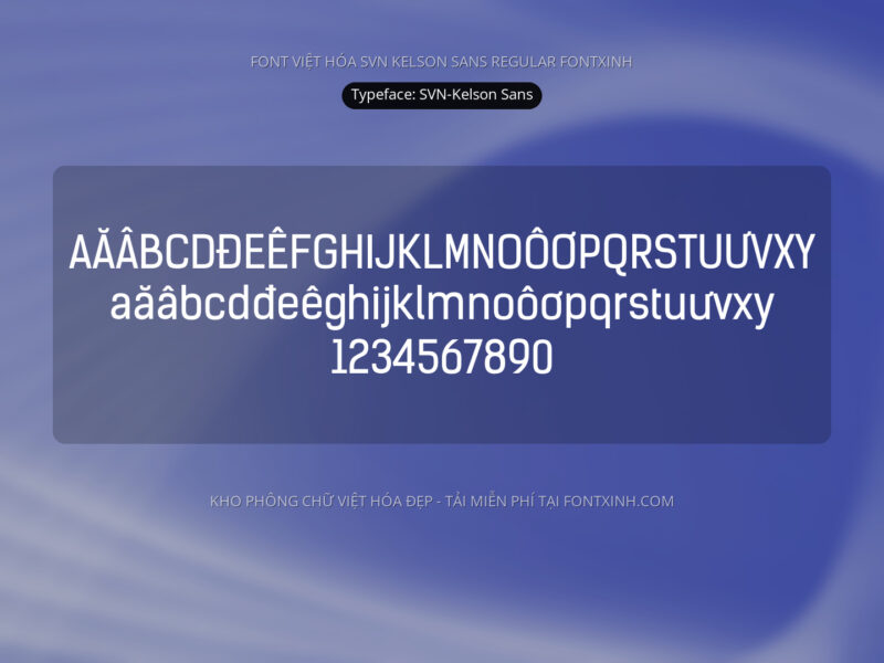 Font SVN KelsonSans Font Xinh