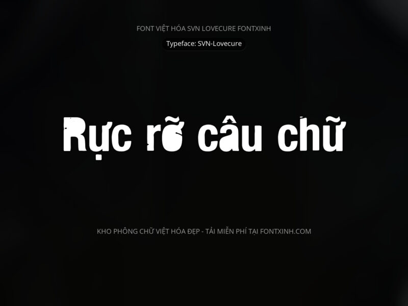 Font SVN Lovecure Font Xinh