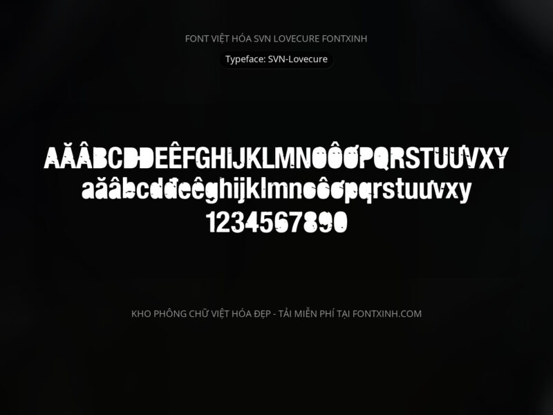 Font SVN Lovecure Font Xinh