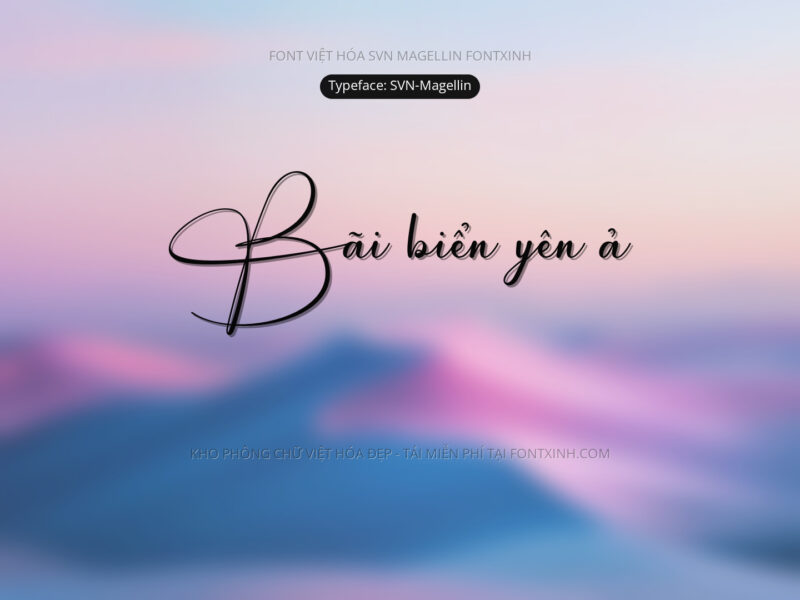 Font SVN Magllin Font Xinh