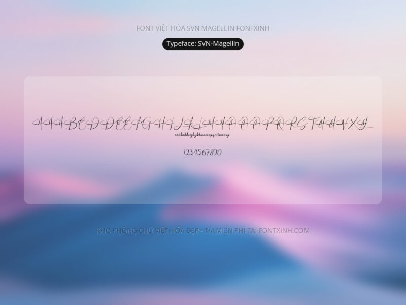 Font SVN Magllin Font Xinh
