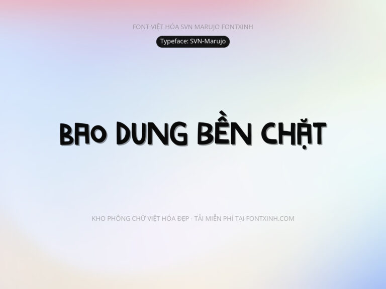 Font SVN Marujo Font Xinh