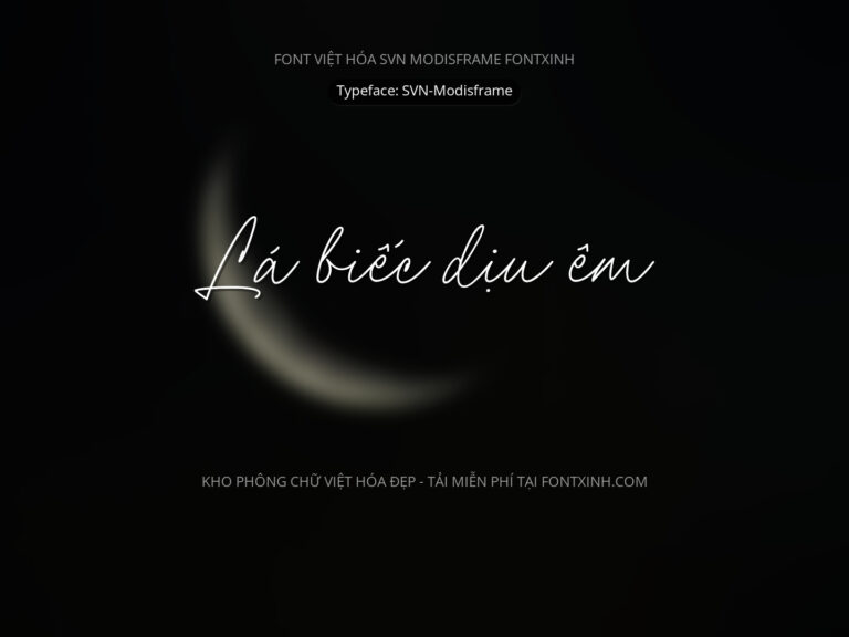 Font SVN Modisframe Font Xinh