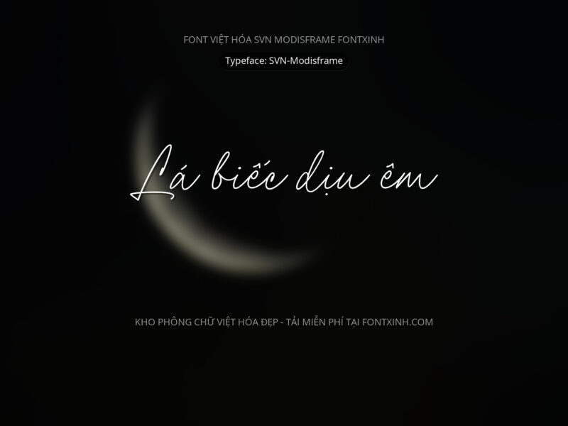 Font SVN Modisframe Font Xinh