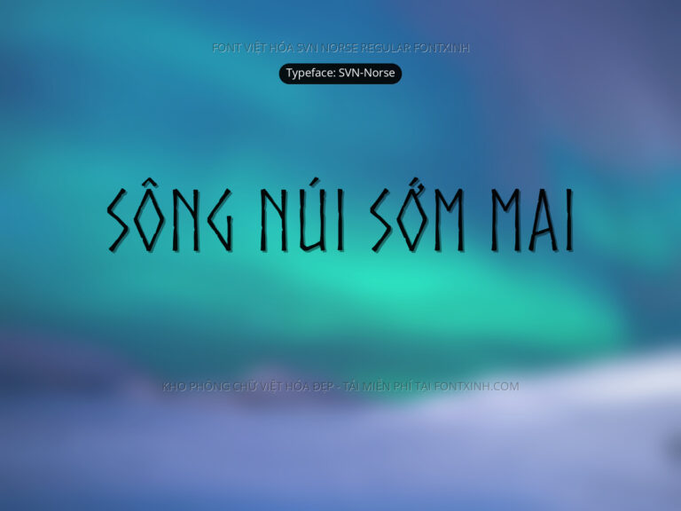 Font SVN Norse Font Xinh
