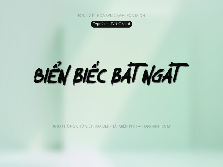 Font SVN Okami Font Xinh