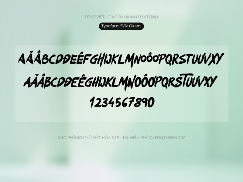 Font SVN Okami Font Xinh