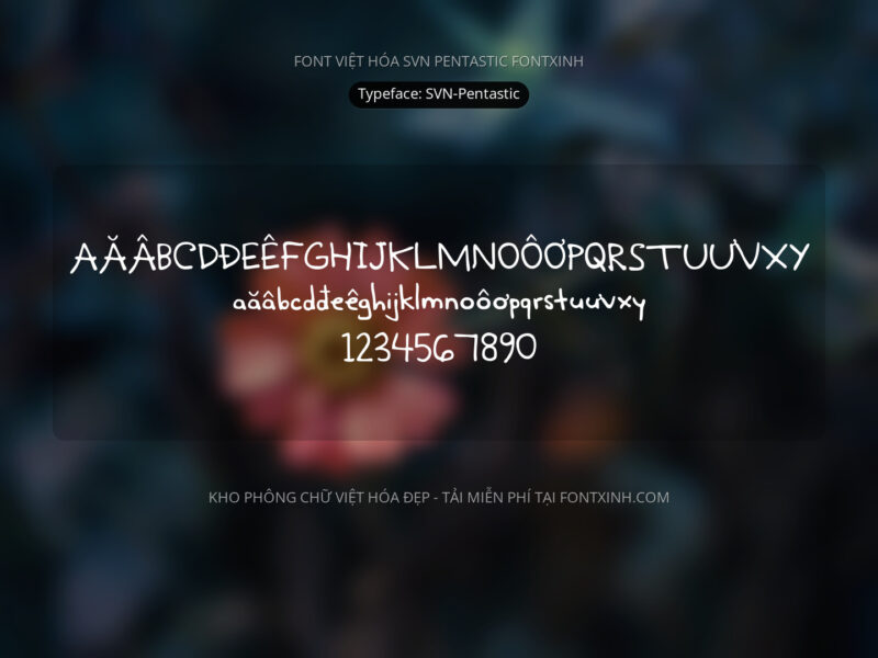 Font SVN Pentastic Font Xinh