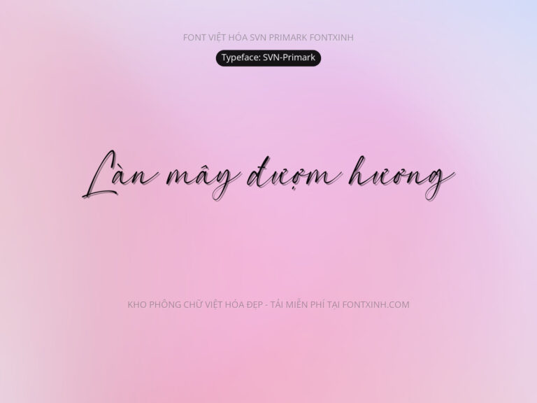 Font SVN Primark Font Xinh