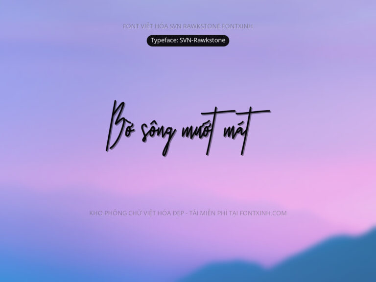 Font SVN Rawkstone Font Xinh
