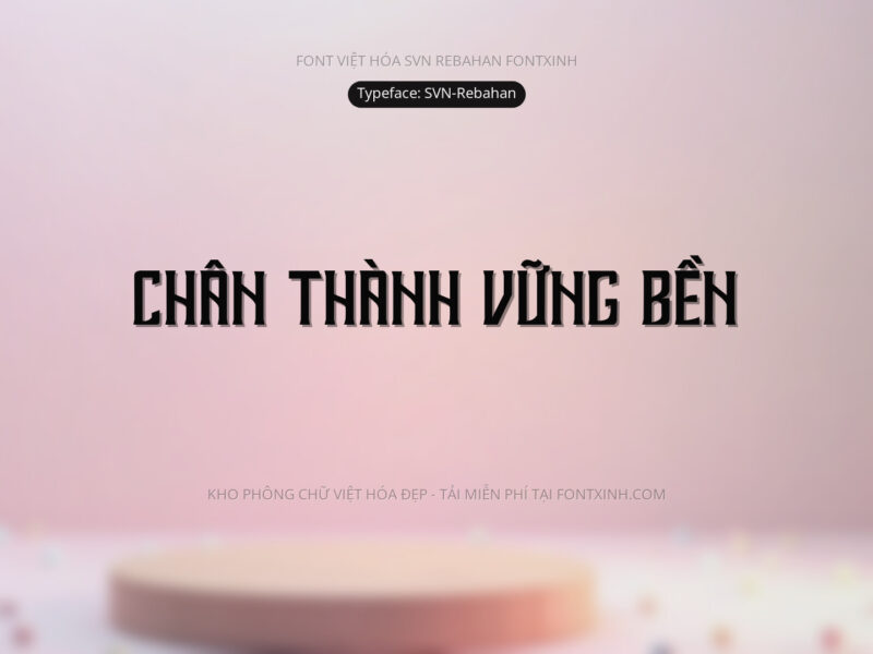 Font SVN Rebahan Font Xinh