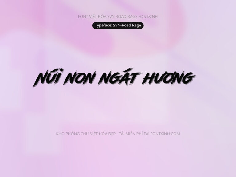 Font SVN RoadRage Font Xinh
