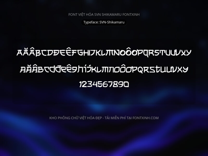 Font SVN Shikamaru Font Xinh