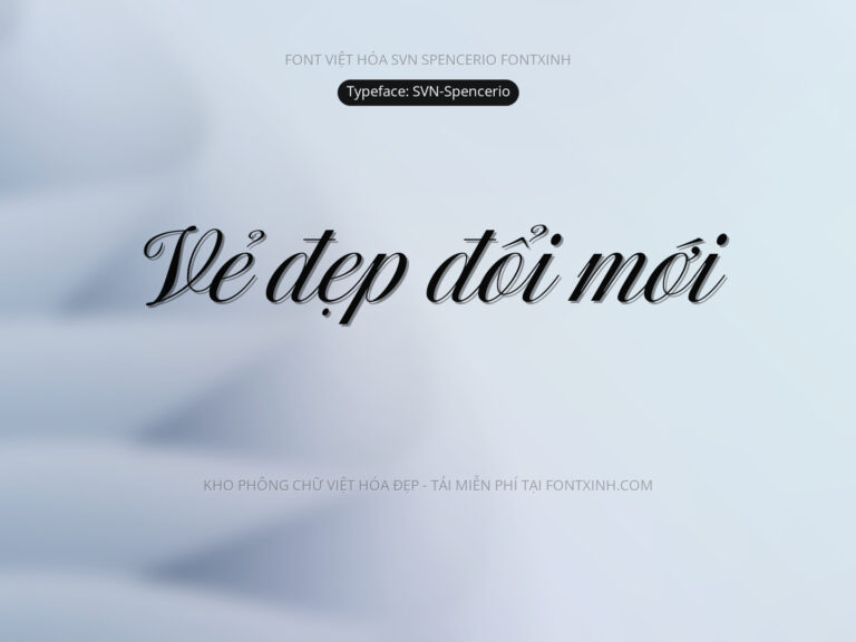 Font SVN Spencerio Font Xinh